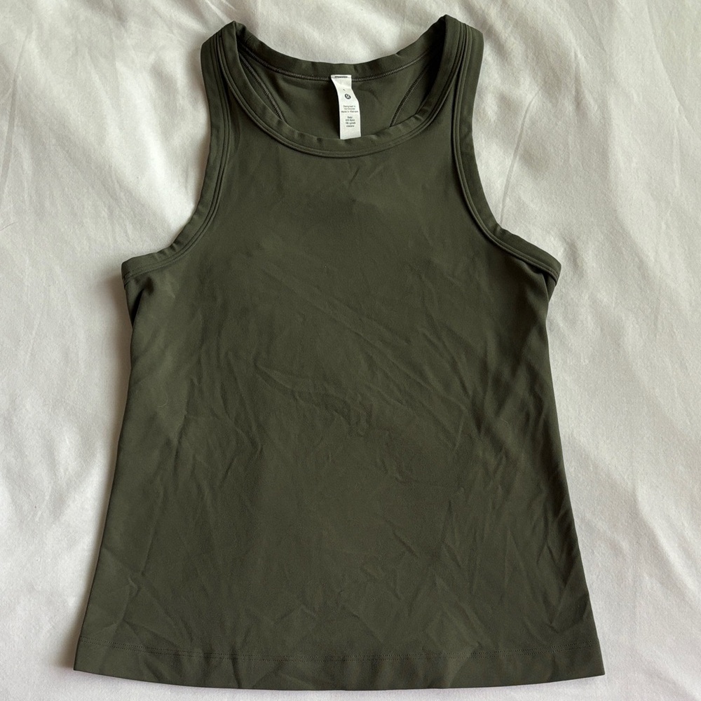 Lululemon Athletica Dark Green Tank Top